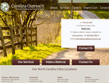 Tablet Screenshot of carolinaoutreach.com